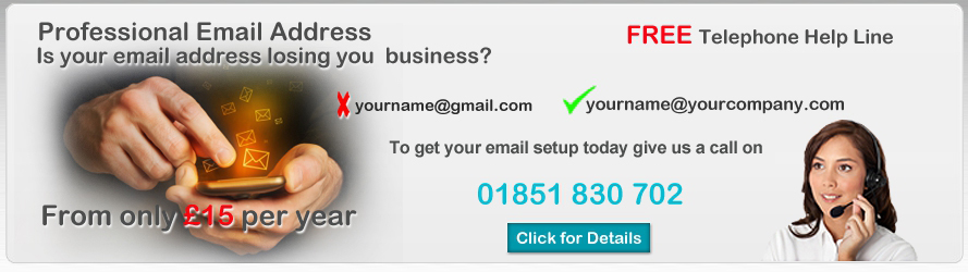 Register a Professional Email Address with an Isle of Lewis Company